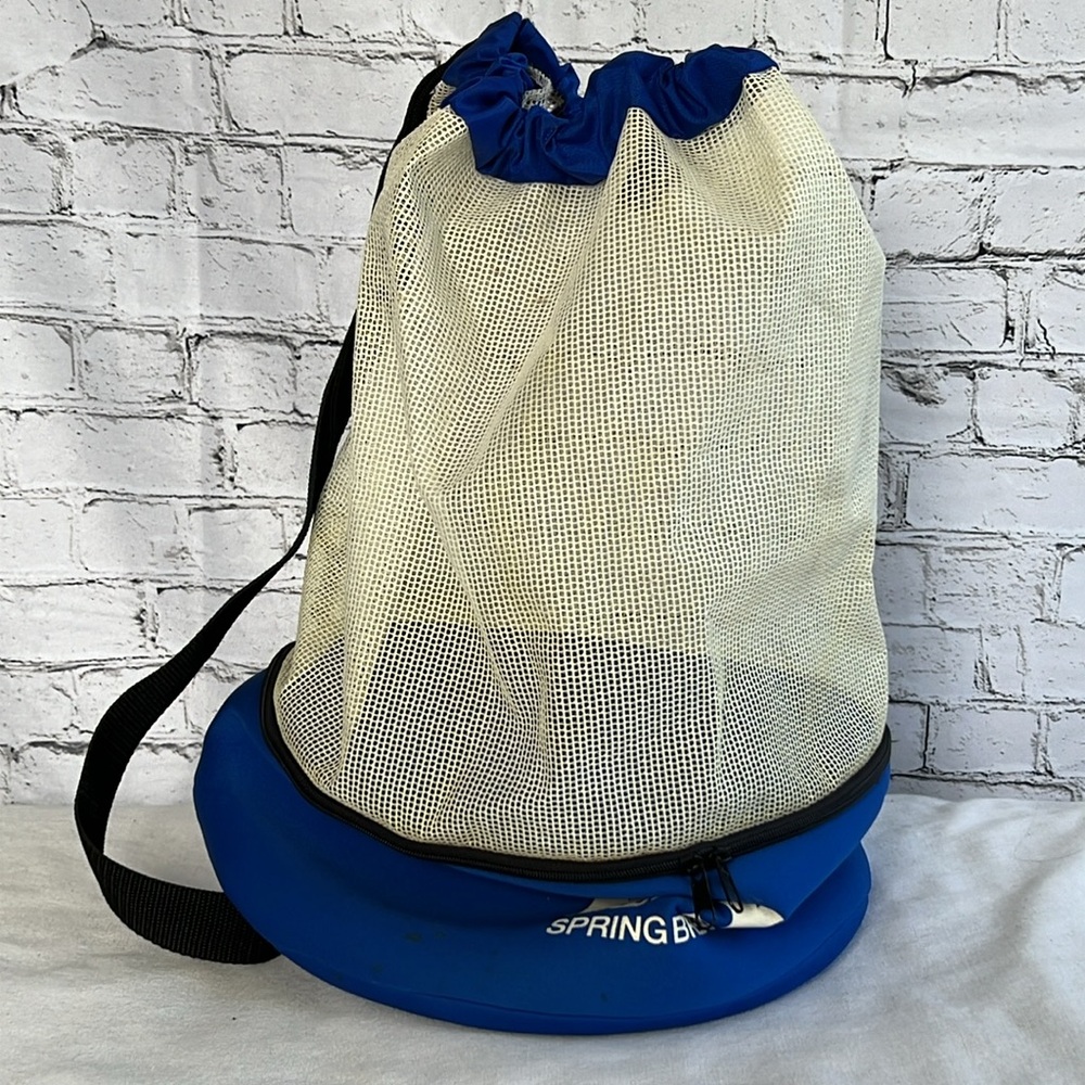 ⭐️ MTV vintage y2k Spring Break ‘03 blue & white net cooler beach bag co…